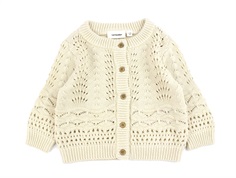 Lil Atelier bleached sand strikcardigan